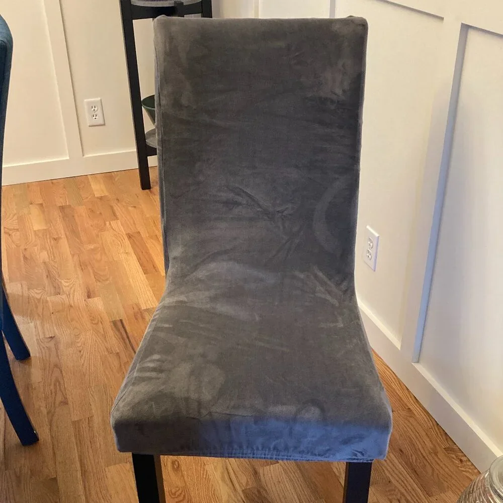 Stretch Covers for Set of 4 Parson Chairs Slipcovers Washable Protectors Grey